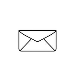 Line art mail icon with transparent background PNG and JPEG image for your business