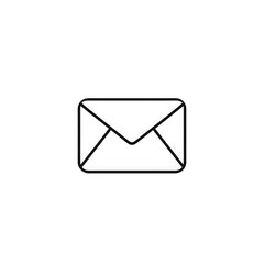Line art mail icon with transparent background PNG and JPEG image for your business