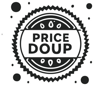 Price Doup emblem with border and decorative elements