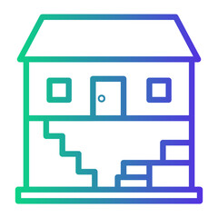 underground Line Gradient Icon