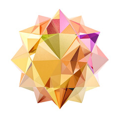 Obraz premium Geometric Abstract Starburst Translucent Polygonal Design