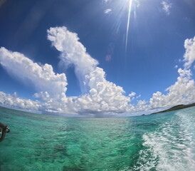 沖縄旅行と言えば、海と空
