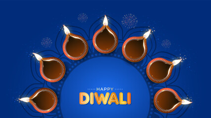 Traditional Diwali background for happy diwali festival.