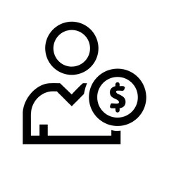 vector illustration of a dollar sign