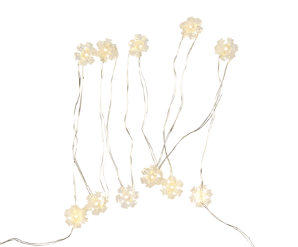 Electrical cord with white light cut out isolated transparent background