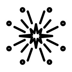 firework line icon