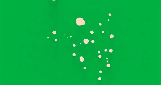 Glowing orbs appearing on transparent canvas, clustering and drifting to create dynamic light dance