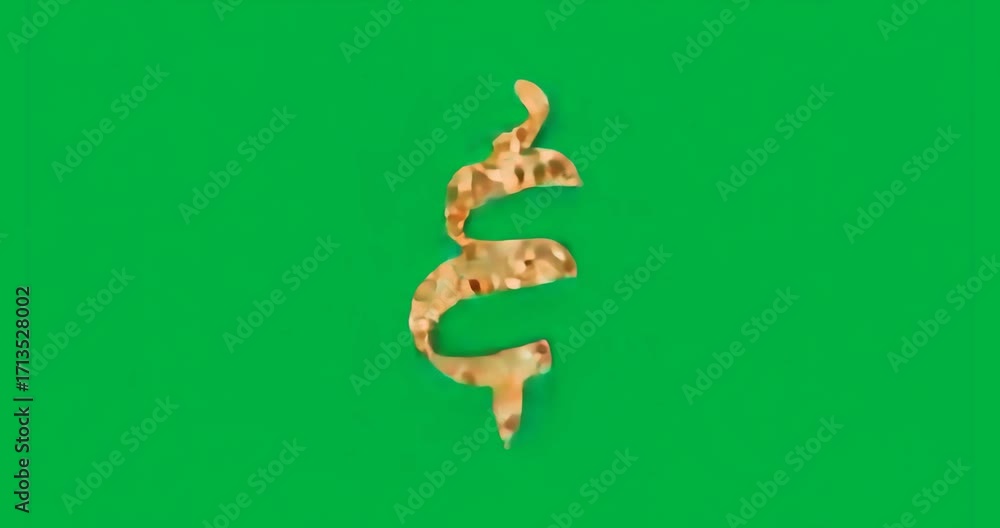 Poster on start gold spiral ribbon twisting and blue glow pulsing, showing design on transparent backdrop