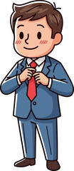 Fototapeta premium the confident businessman a portrait of poised professionalism, isolated on transparent background