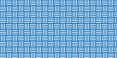 seamless blue pattern texture repeat grid triangle square geometric type cube fabric pattern shapes cover template design.	

