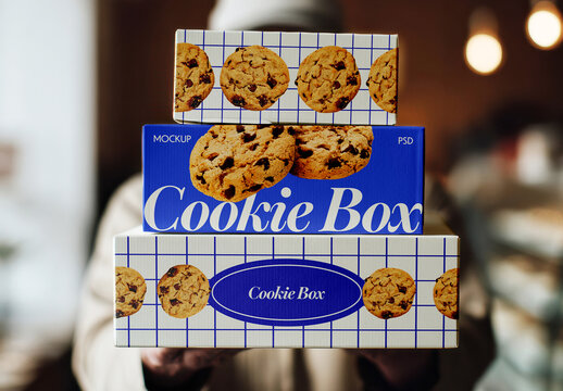 Stacked Boxes Mockup