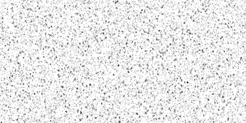 Terrazzo flooring interior grain vintage paint smooth design. Vector grunge dirty vintage wall overlay noise old wall black and white terrazzo granite floor structure distressed texture background.	