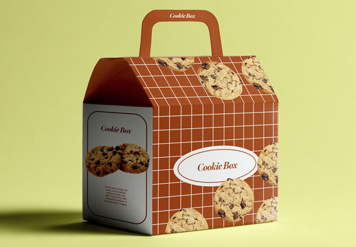 Box With Handle Mockup
