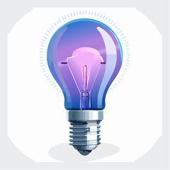 Vibrant Abstract Lightbulb with Artistic Design.