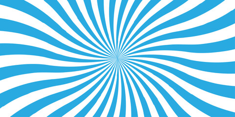 Abstract blue retro with sunburst pattern colorful design. Modern stipes line ray grunge design beam pattern texture. Funky ray elements themes Swirling pattern.	
