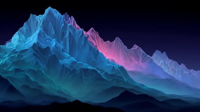 Digital mountain range
