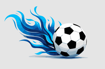 Flaming Football Vector Bundle