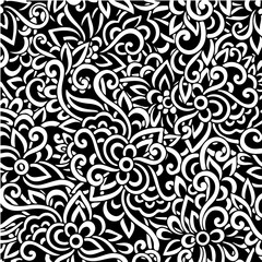 Floral Pattern Vector – Seamless Vintage Flower Background Design