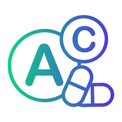 antioxidant Line Gradient Icon