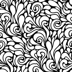 Seamless Floral Vector Pattern – Vintage Wallpaper Illustration