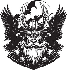 Majestic eagle illustration with bold lines and vibrant colors