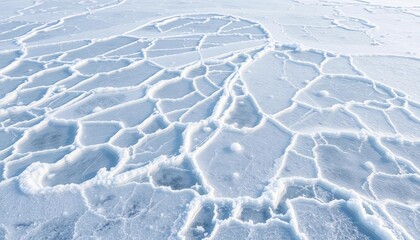 Intricate icy patterns, frozen lake surface, winter texture, ice,  ice crystals