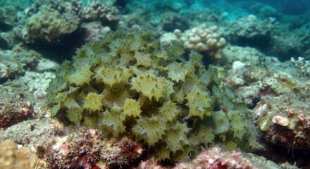 Fototapeta premium Underwater Photography of Turbinaria conoides for Marine Biodiversity