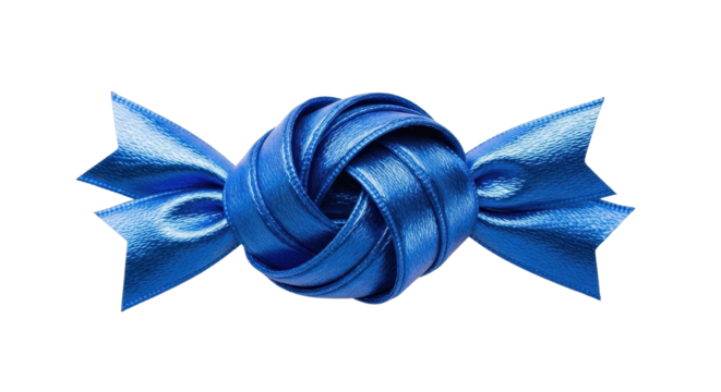 Blue decorative candy shape isolated PNG with Transparent Background