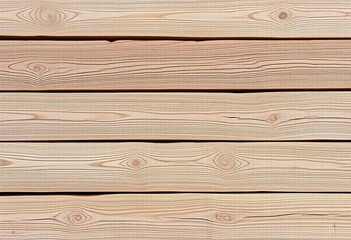 Fototapeta premium Rustic weathered wood planks arranged horizontally, showing natural grain and texture, wood, beige