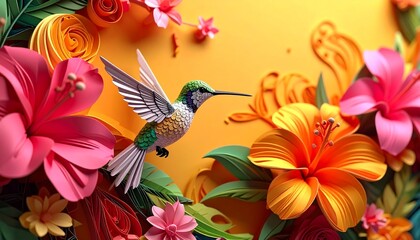 Vibrant Paper Quilling Art of Animals and Flowers