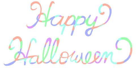 文字　Happy Halloween
