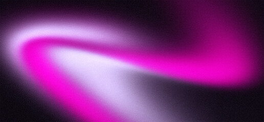 Grainy black and white gradient background with pink glowing abstract texture, modern grunge dark backdrop poster banner copy space