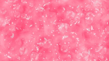 Bright bubblegum pink watercolor abstract handmade textured background.