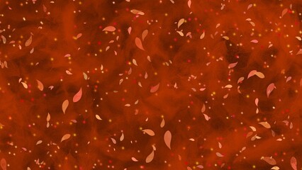 Rustic burnt orange watercolor abstract handmade textured background.