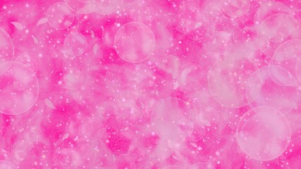 Fototapeta premium Bright pink watercolor textured handmade soft artistic background.