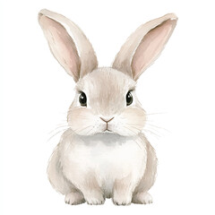 Obraz premium Adorable fluffy baby bunny rabbit with big ears and innocent eyes.