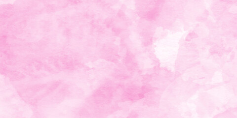 Fototapeta premium soft pink watercolor washes abstract pink texture for design, Soft pastel pink watercolor wash texture background, soft pink paper texture acrylic shiny pink flowing ink grunge texture.
