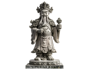 Stone man warrior statue