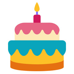 birthday cake with candles