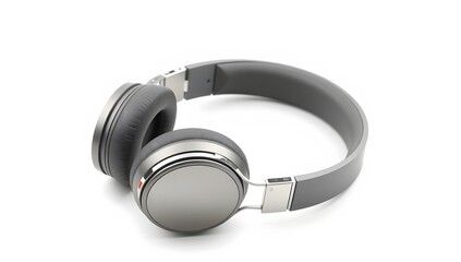 Fototapeta premium Wireless Headphones Isolated on White, Modern wireless headphones isolated on a clean white background