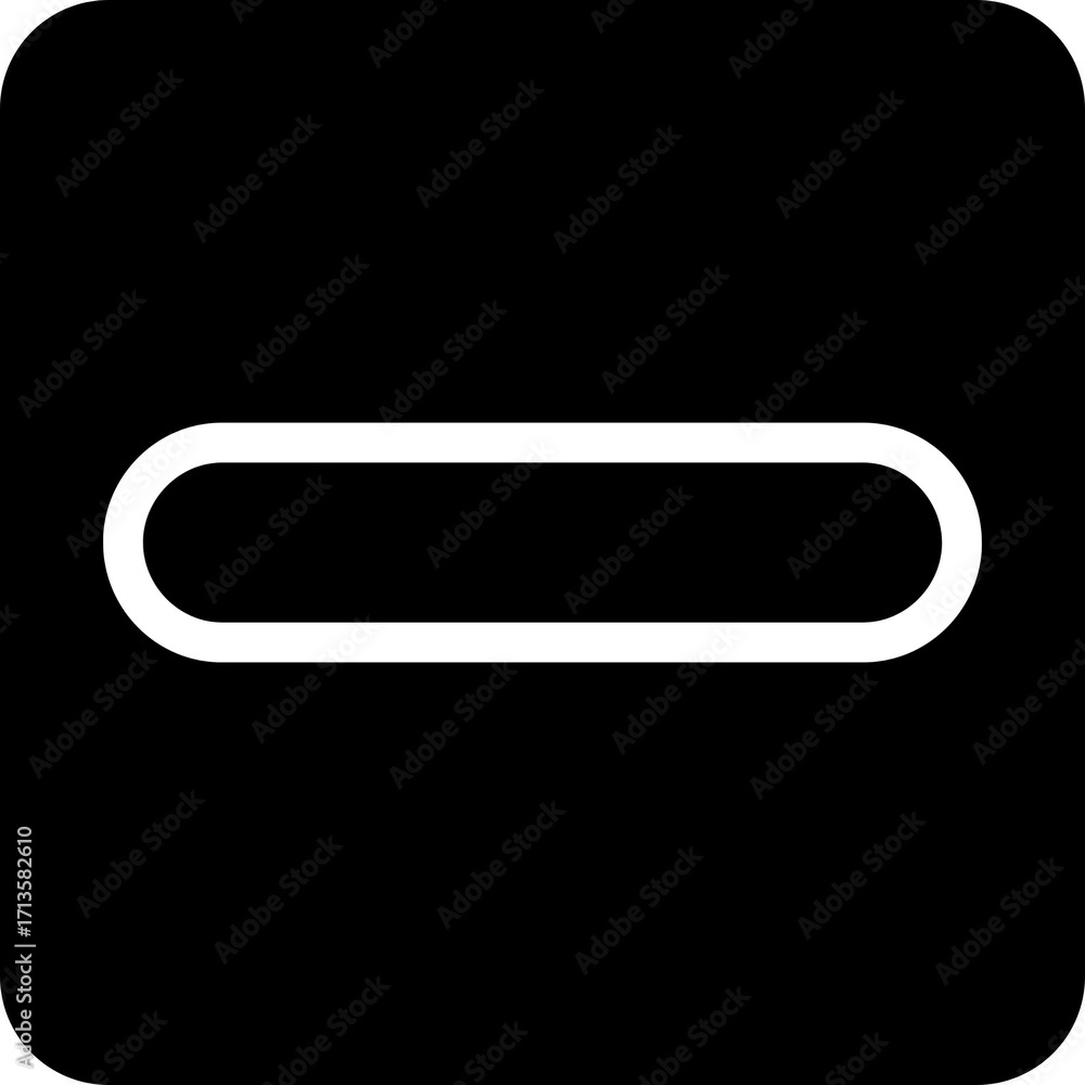 Poster circle minus button icon for remove and delete user interface