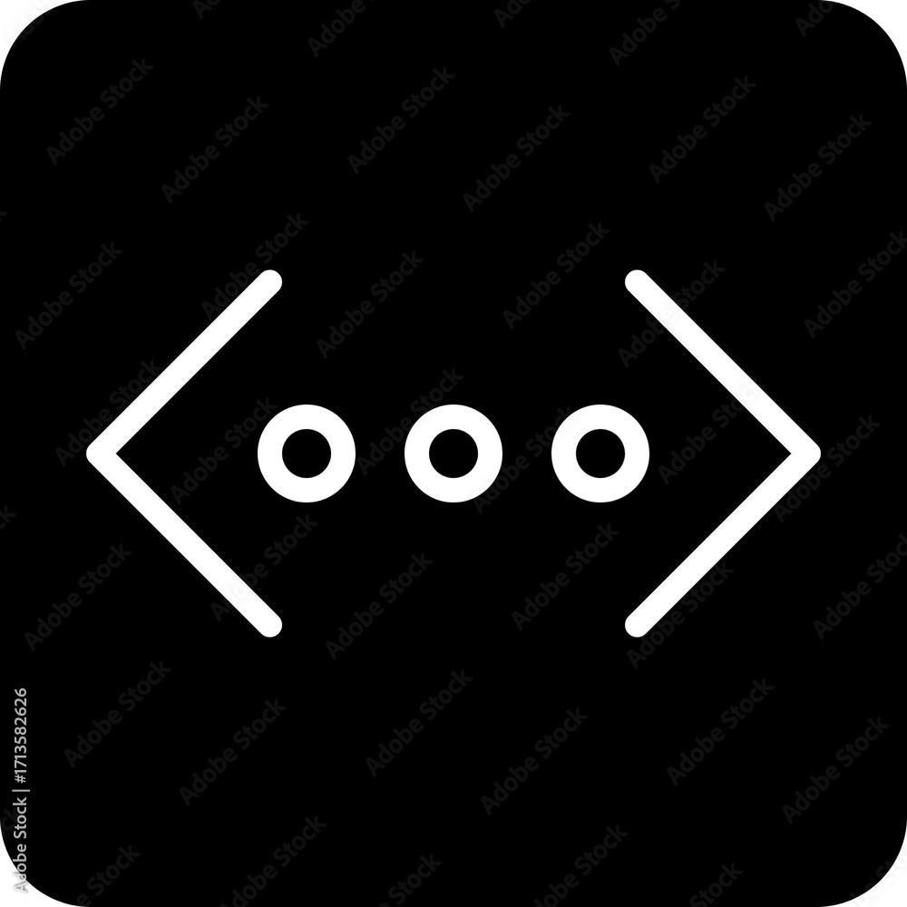 Poster two horizontal dots icon for more or continue reading indicator