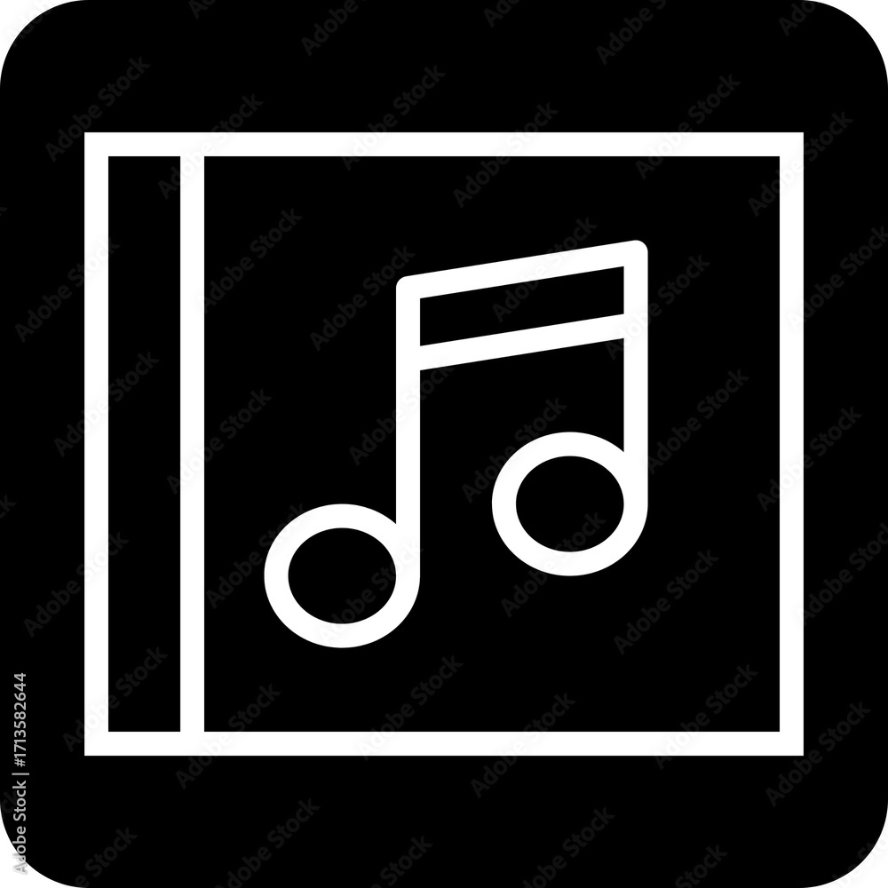 Aufkleber circular music player button with play icon for media control