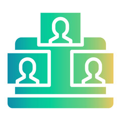 zoom meeting Gradient icon