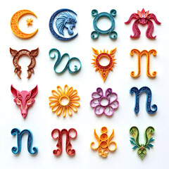 Hand-drawn Quilling Style 