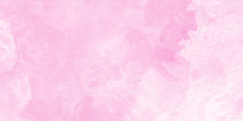 Fototapeta premium Pink watercolor abstract background, Soft pastel pink watercolor wash texture background, decorative soft pink paper texture, modern pink or white watercolor grunge.