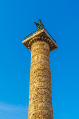Trajan's Column in  Rome Italy