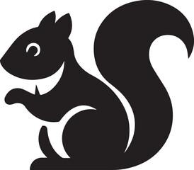 Vector animal illustration of a cute cartoon squirrel mammals
