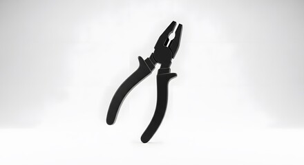 Hand Tool Pliers Isolated on White Background Representing Repair, Construction, and Maintenance

