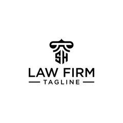 SH law logo design inspiration